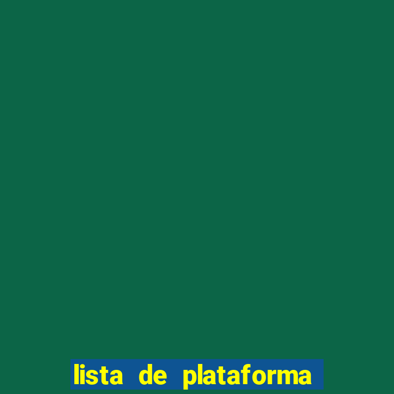 lista de plataforma de jogos